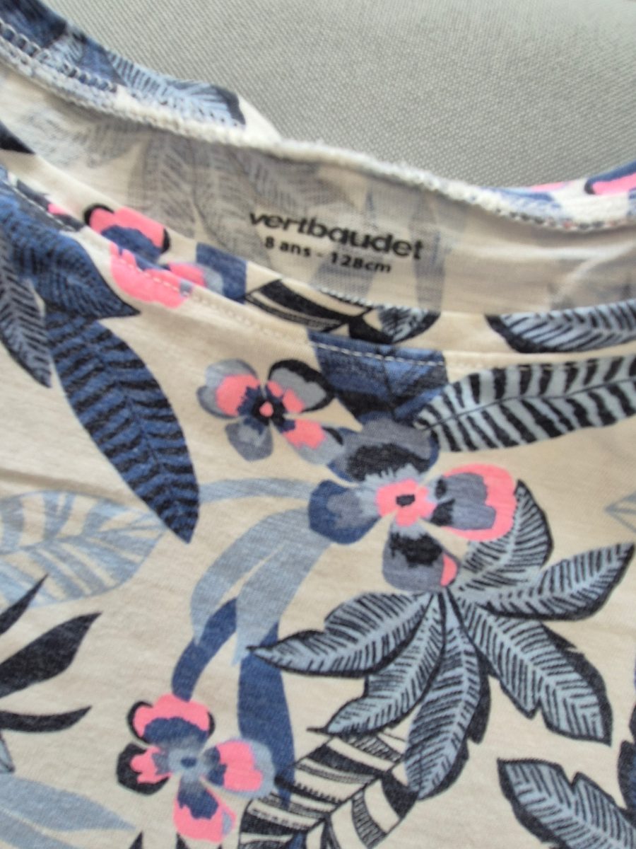 Kleid mit Blattmuster Vertbaudet 2