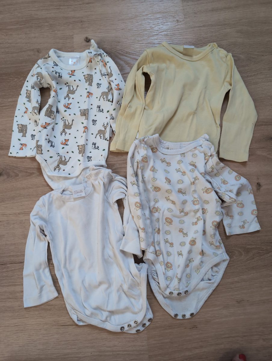 4er Set Langarm Bodies