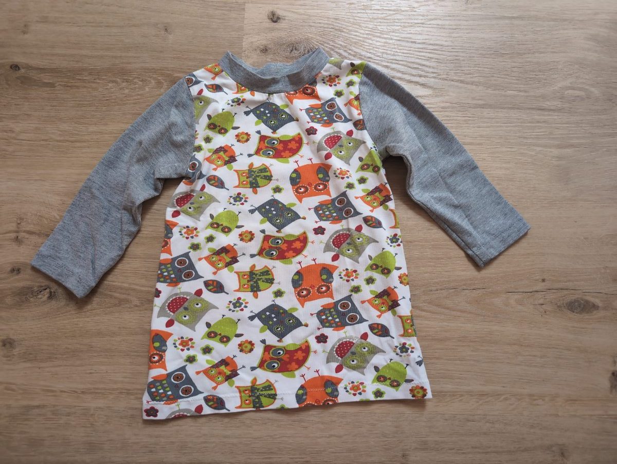 Langarm Kleidchen mit Eulen-Print