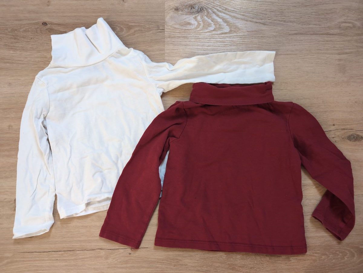 2er Set Rollkragen Langarmshirts