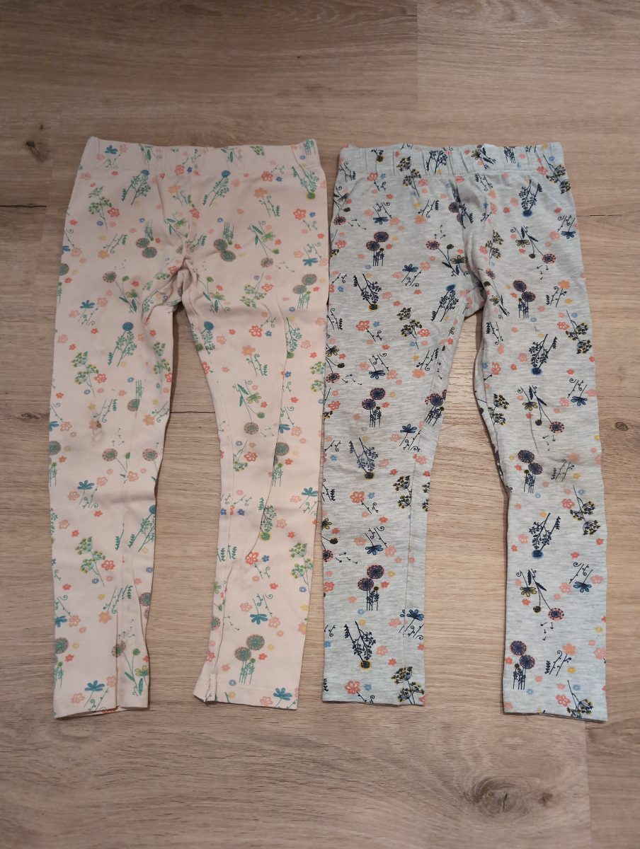 Blumenmuster Leggings 2er Set