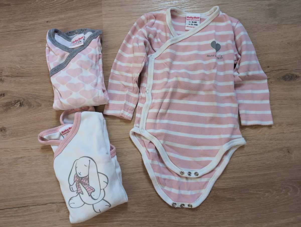 3er Set Langarm Wickelbodies