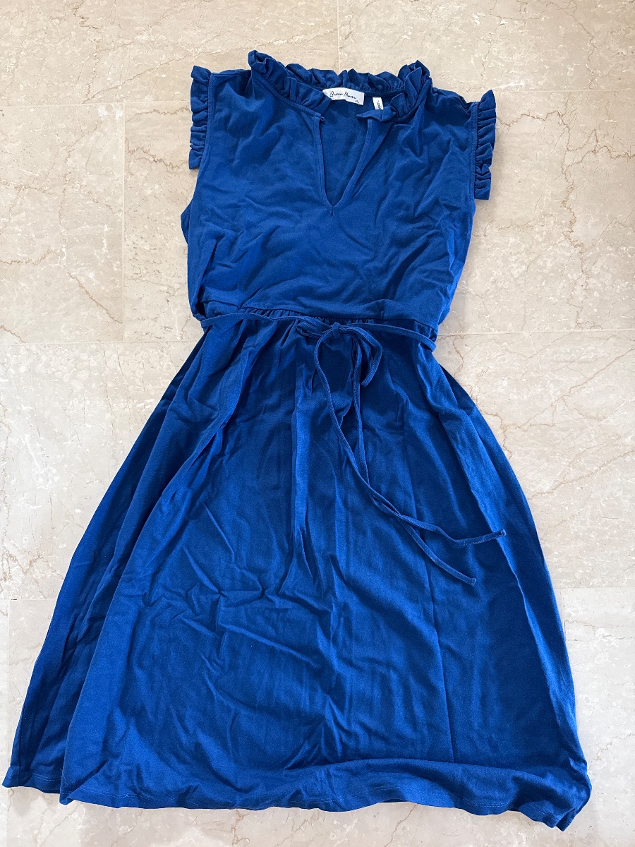 Schwangerschaftskleid blau Gr. XS