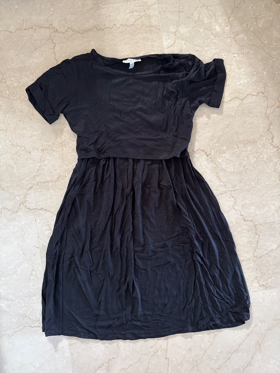 Schwangerschafts- und Stillkleid schwarz Gr. 36/38