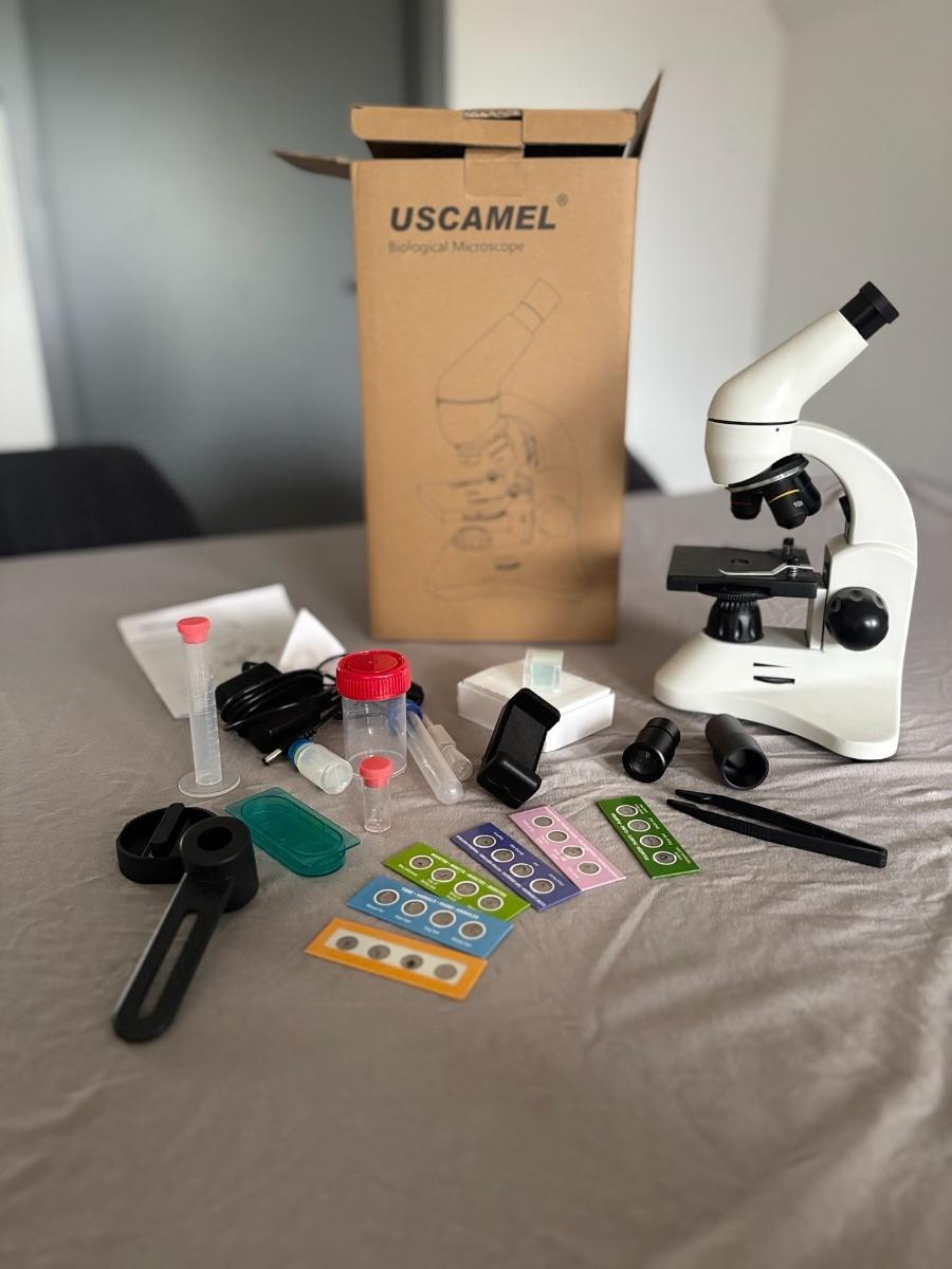 Mikroskop USCAMEL mit Zubehör