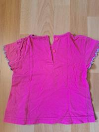 Magentafarbenes T-Shirt mit Seepferdchen-Druck 2