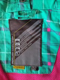 Regenjacke Trevolution grün pink kariert 3