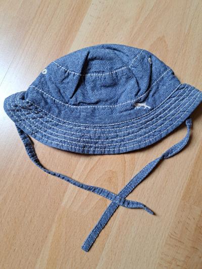 Denimhut mit Bindebändern