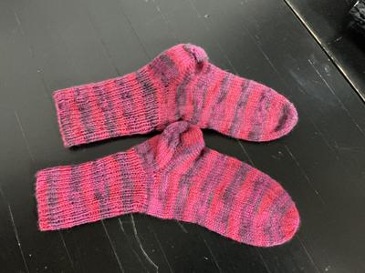 Wollsocken pink