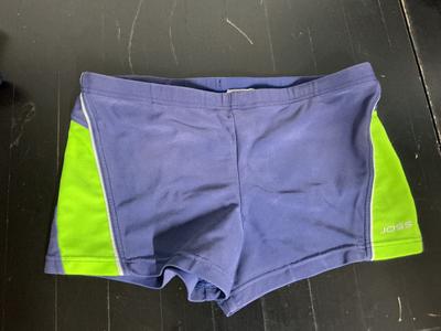 Badeshorts blau-neongelb
