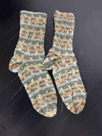 Stricksocken mit Muster