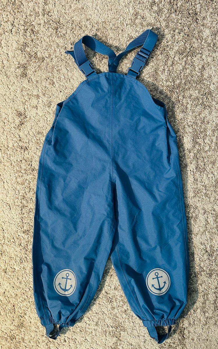 Regenlatzhose blau mit Ankern