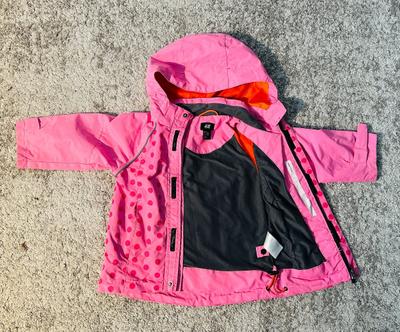 Regenjacke mit Kapuze in Pink