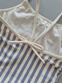 Badeanzug gestreift blau-weiss 3
