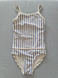 Badeanzug gestreift blau-weiss 1