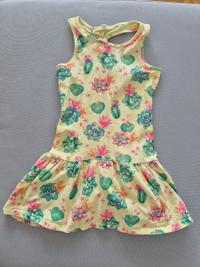 Kleid mit Kaktus- und Blumenmuster 1