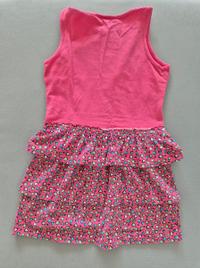 Kleid rosa mit Herzen und Rüschen 2