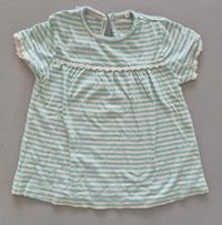 Gestreiftes T-Shirt mit Spitze 1