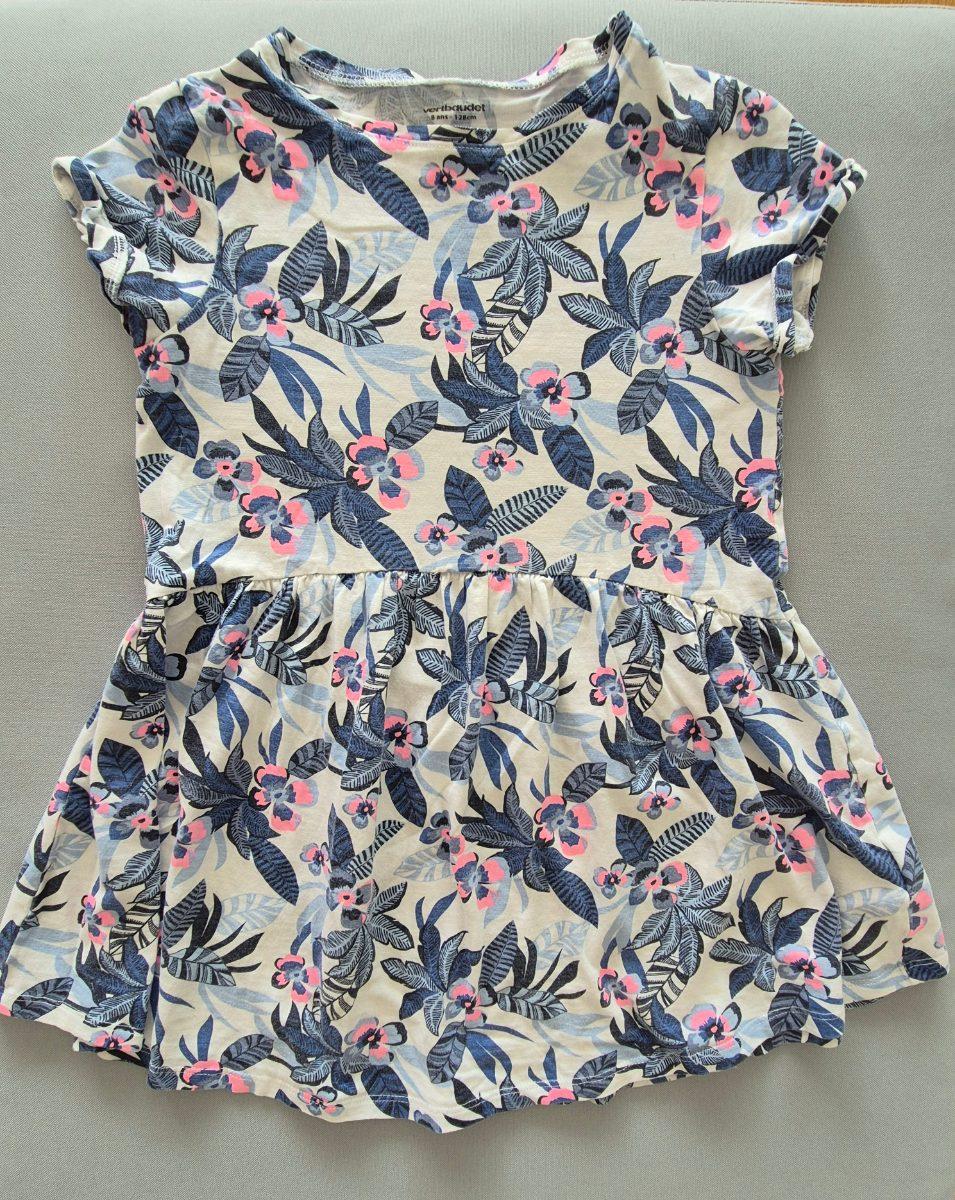 Kleid mit Blattmuster Vertbaudet