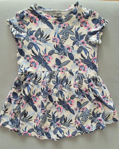 Kleid mit Blattmuster Vertbaudet