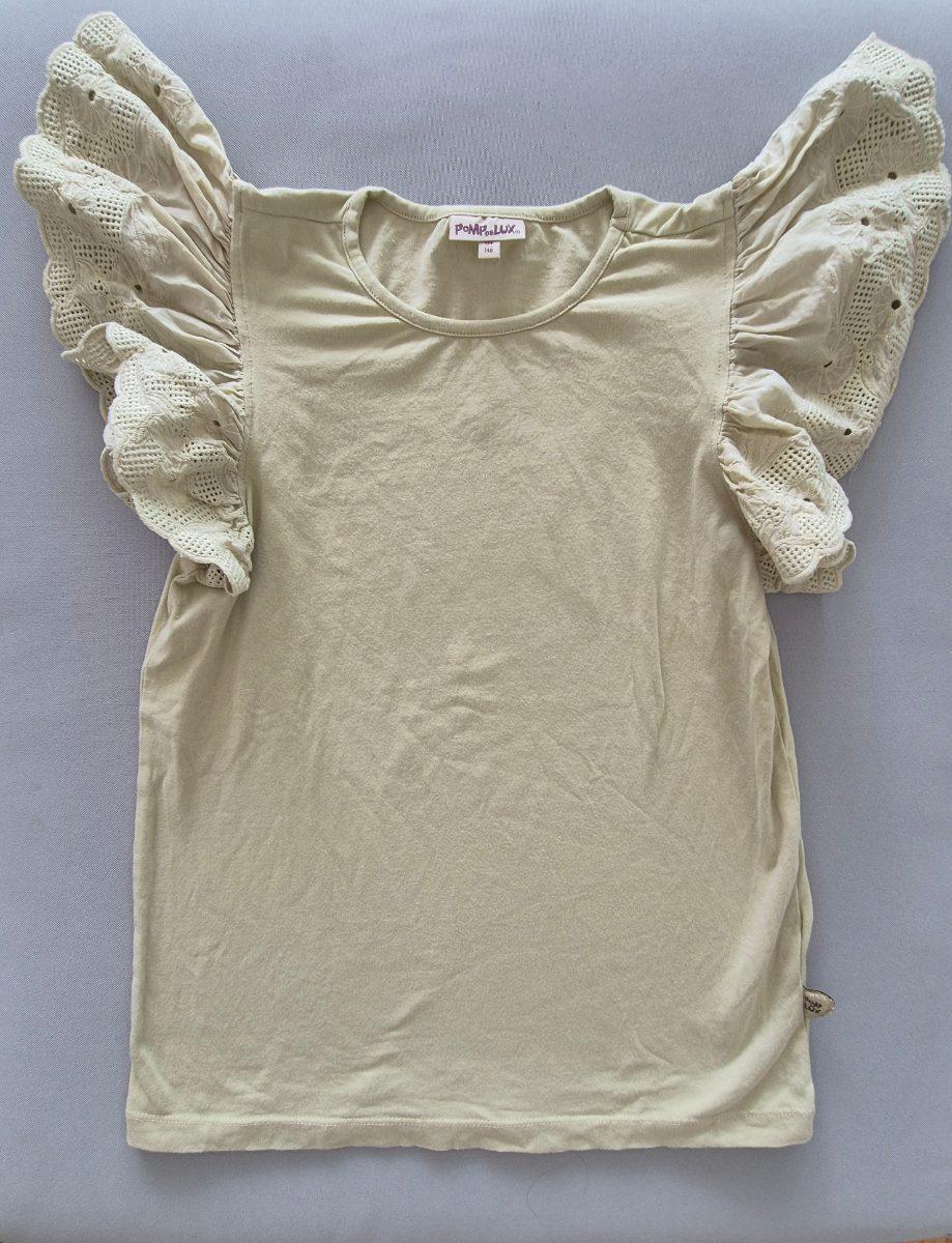 Shirt mit Rüschenärmeln, mint grün