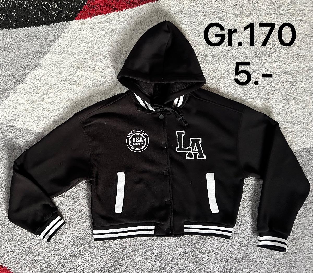 Collegejacke schwarz mit LA-Logo