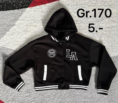 Collegejacke schwarz mit LA-Logo