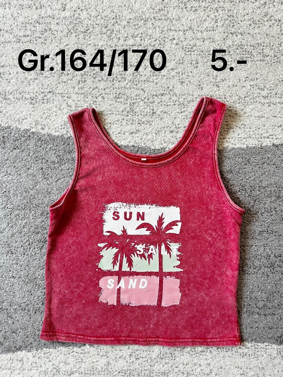 Pinkes Tank-Top mit Palmen-Print