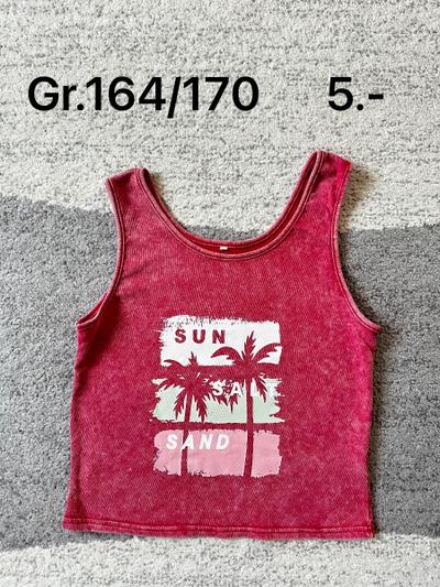 Pinkes Tank-Top mit Palmen-Print