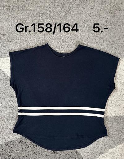 Marineblaues Top mit Streifen