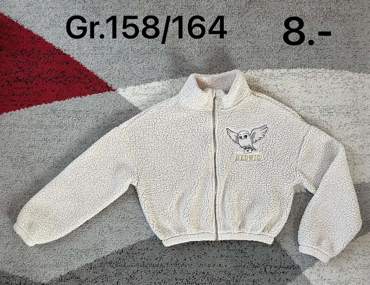 Fleece-Pullover cremeweiß mit Print