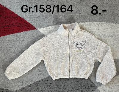 Fleece-Pullover cremeweiß mit Print
