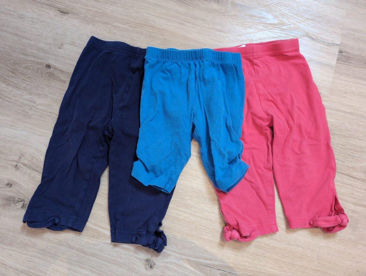 3er Hose Set – Navy, Blau, Pink