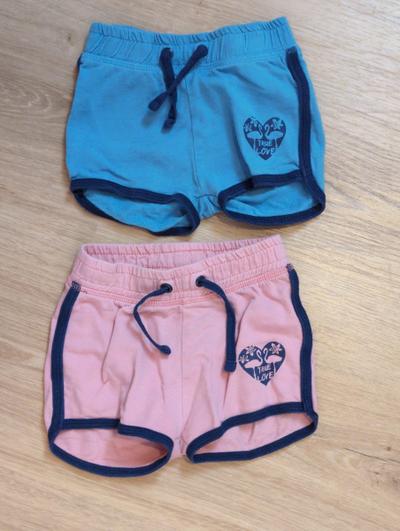 2er-Set Shorts mit Herzprint