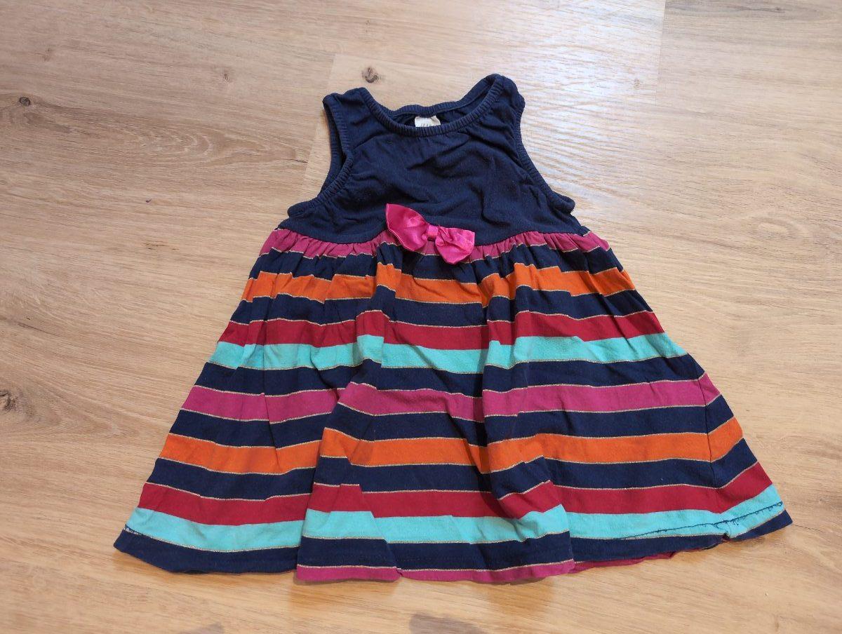 Ringel-Kleid mit bunten Streifen