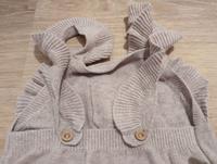 Strickanzug mit Schleife Beige 1