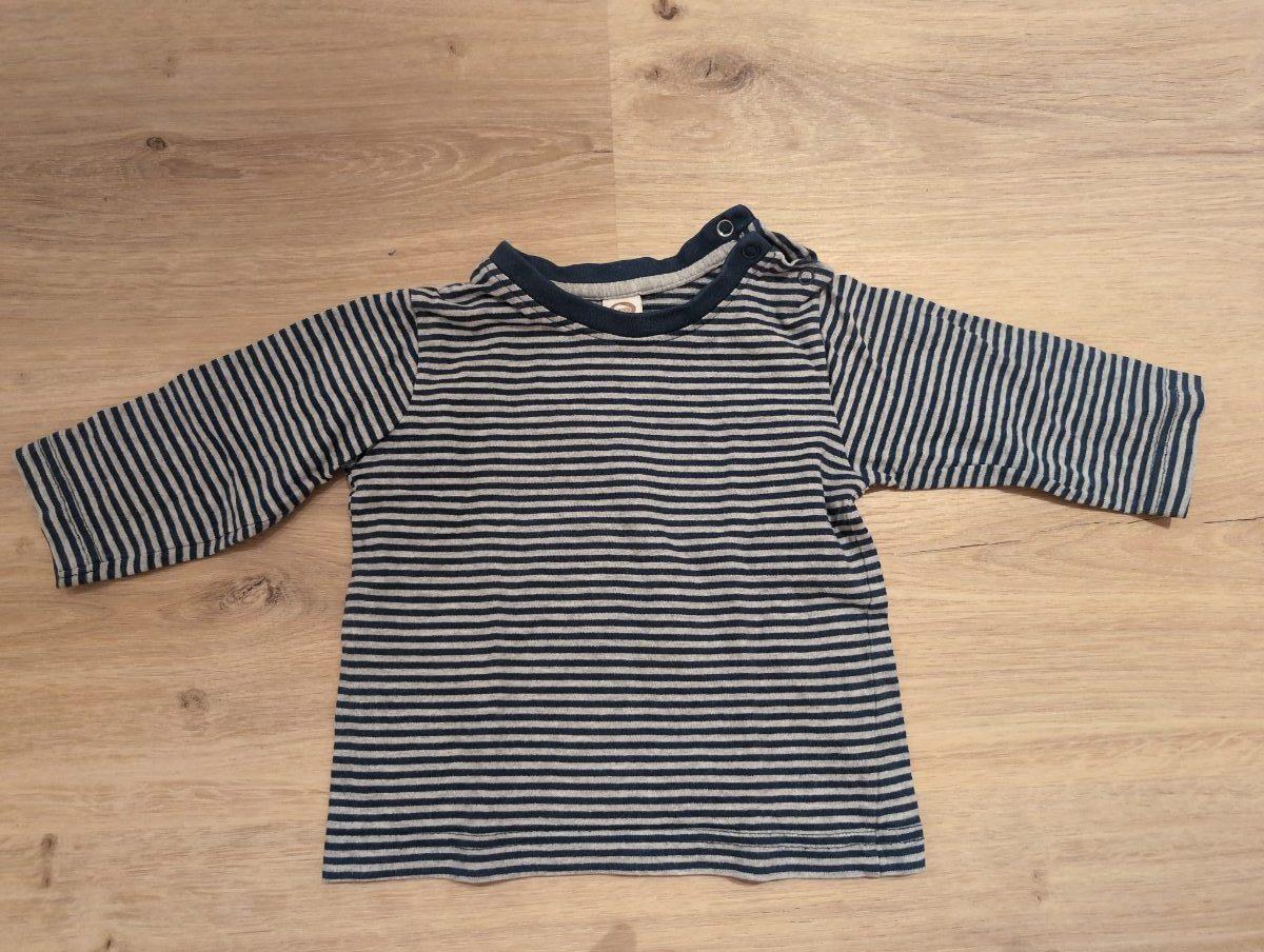 Gestreiftes Langarm-Shirt dunkelblau