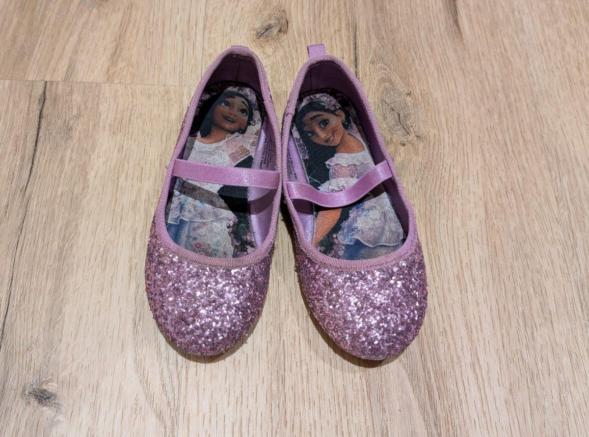 Glitzer-Ballerinas lila
