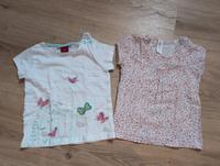 2er Set T-Shirts mit Schmetterlingen und Blüten 1