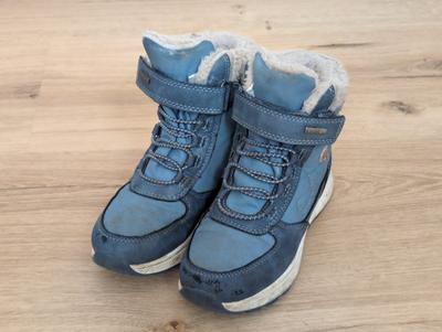 Winterstiefel blau mit Fleecefutter