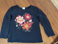 Langarm-Shirt mit Blumenmotiv navy 1