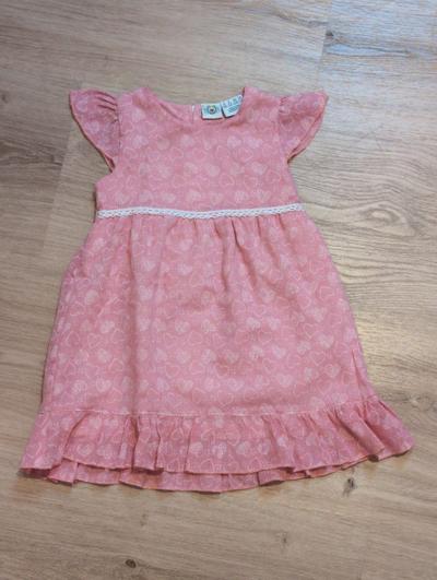 Sommerkleid mit Rüschen Rosa