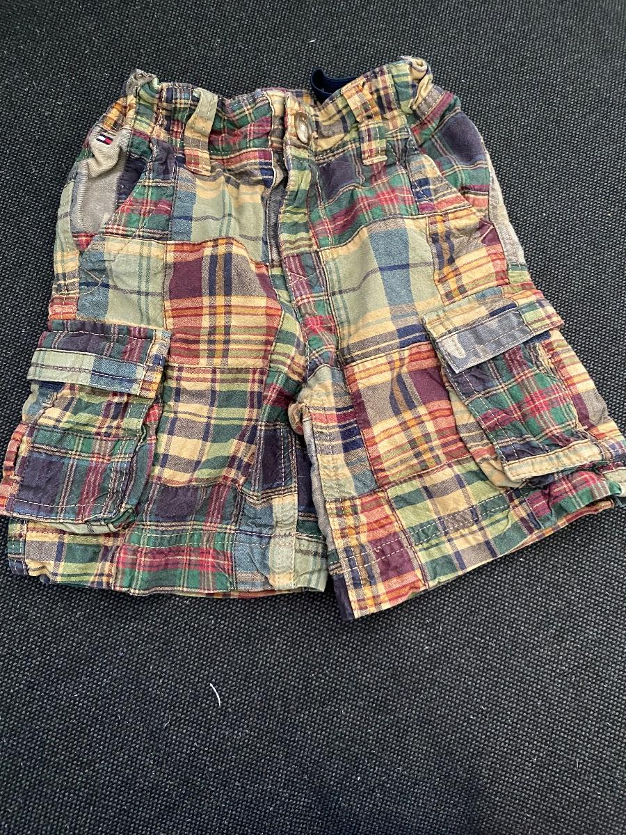 Cargo-Shorts mit Karo-Muster