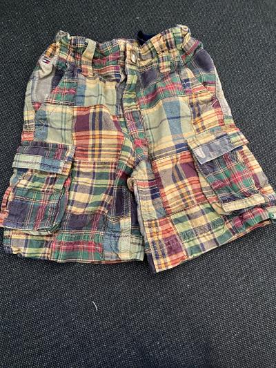 Cargo-Shorts mit Karo-Muster