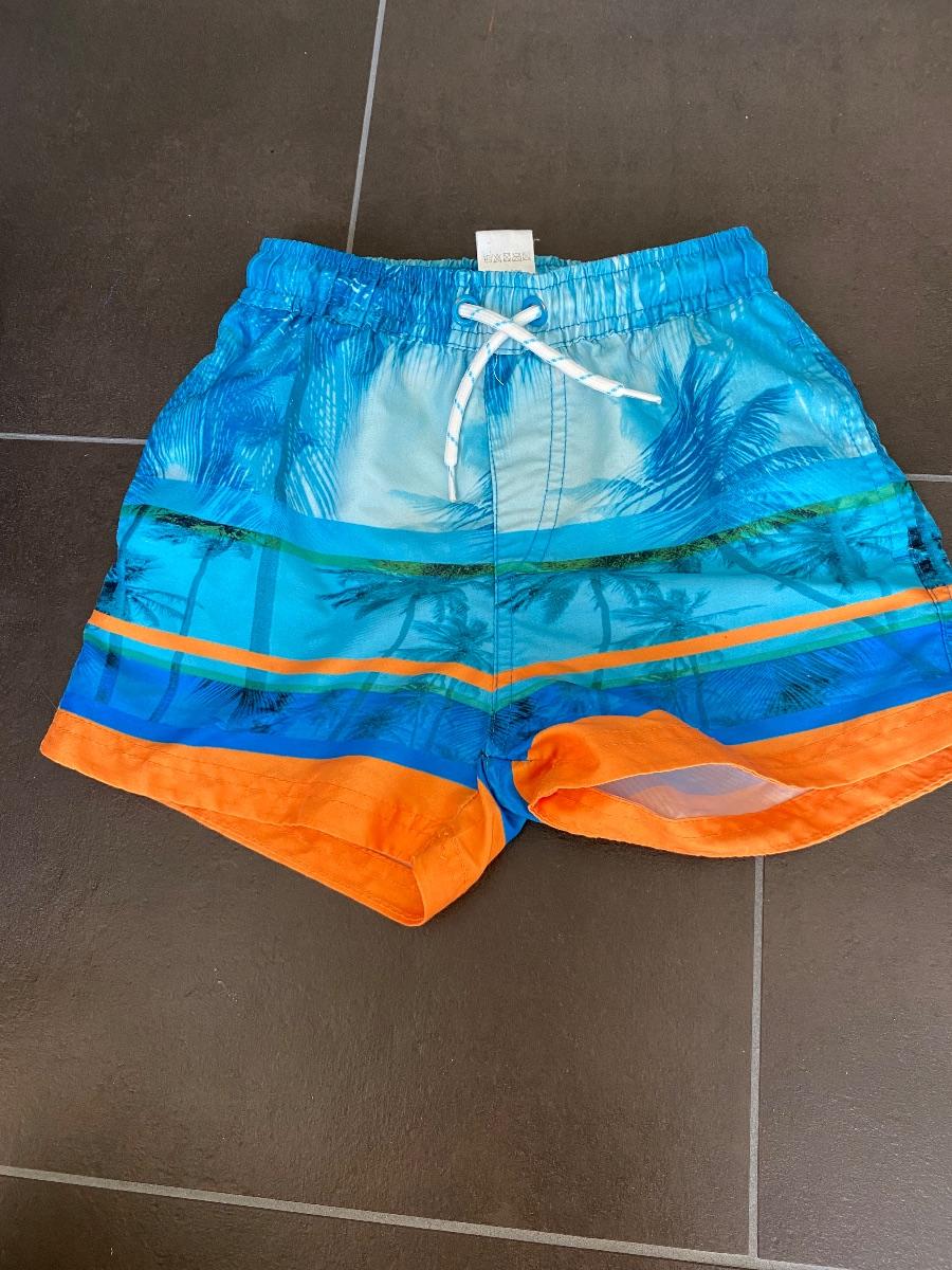 Badeshorts Blau Orange