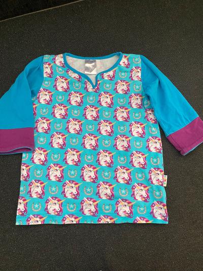 3/4-arm Shirt mit Einhörnern