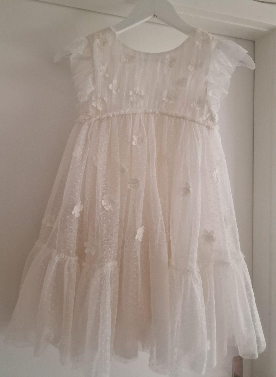 Festliches Kleid mit Bolero creme