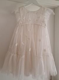 Festliches Kleid mit Bolero creme 1